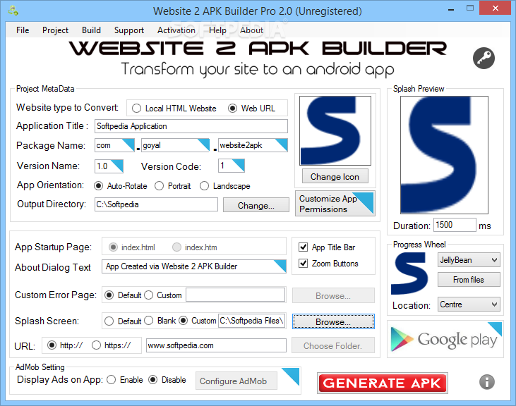 Website 2 APK Builder