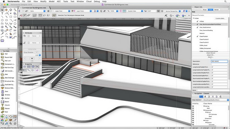 建筑設計軟件 Vectorworks操作界面