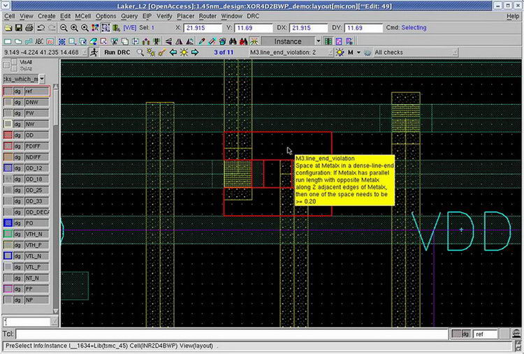 Mentor Graphics Calibre界面