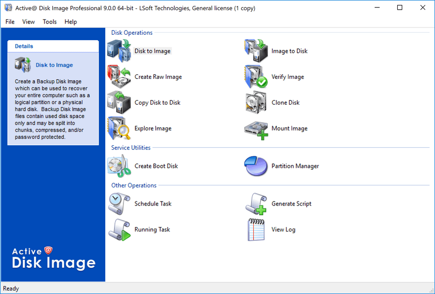 硬盤分區(qū)工具Active Disk Image